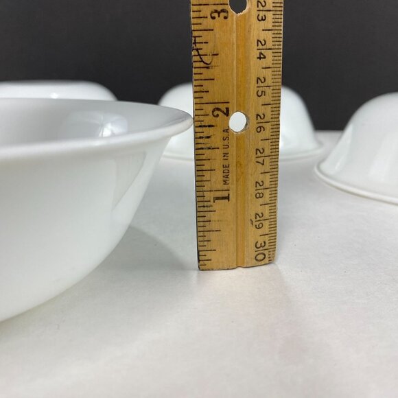 Vintage Corelle White Cereal Soup Bowls Set Of 5 - Picture 10 of 10
